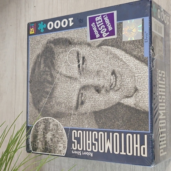 Buffalo Games Elvis Robert Silvers Photomosaics 1000 Piece Puzzle Collectible - Picture 5 of 5